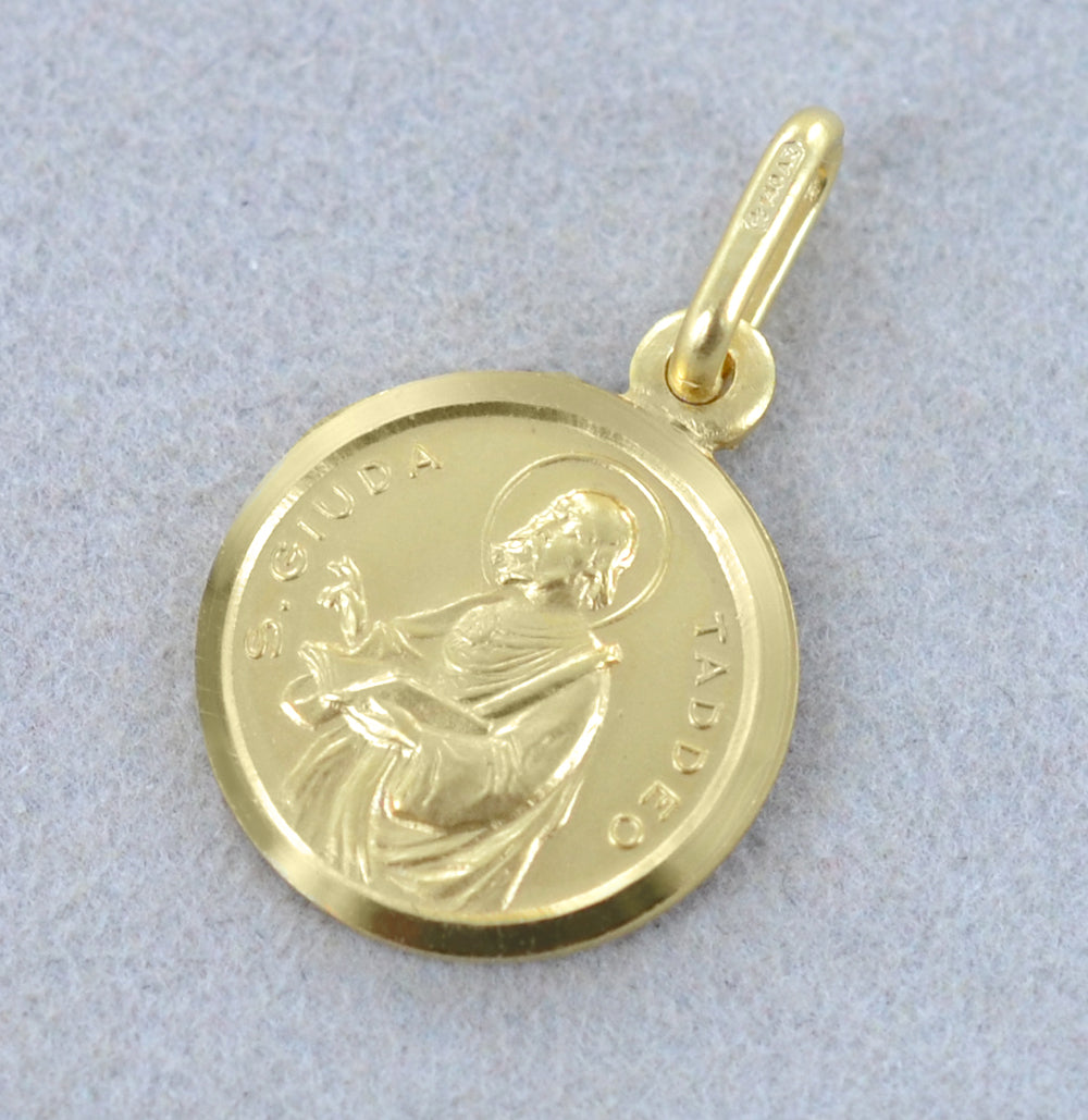 Medaglia San Giuda Taddeo in oro giallo