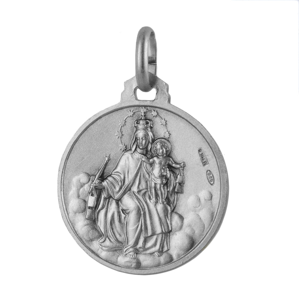 Medaglia del Sacro Cuore scapolare Madonna del Carmelo