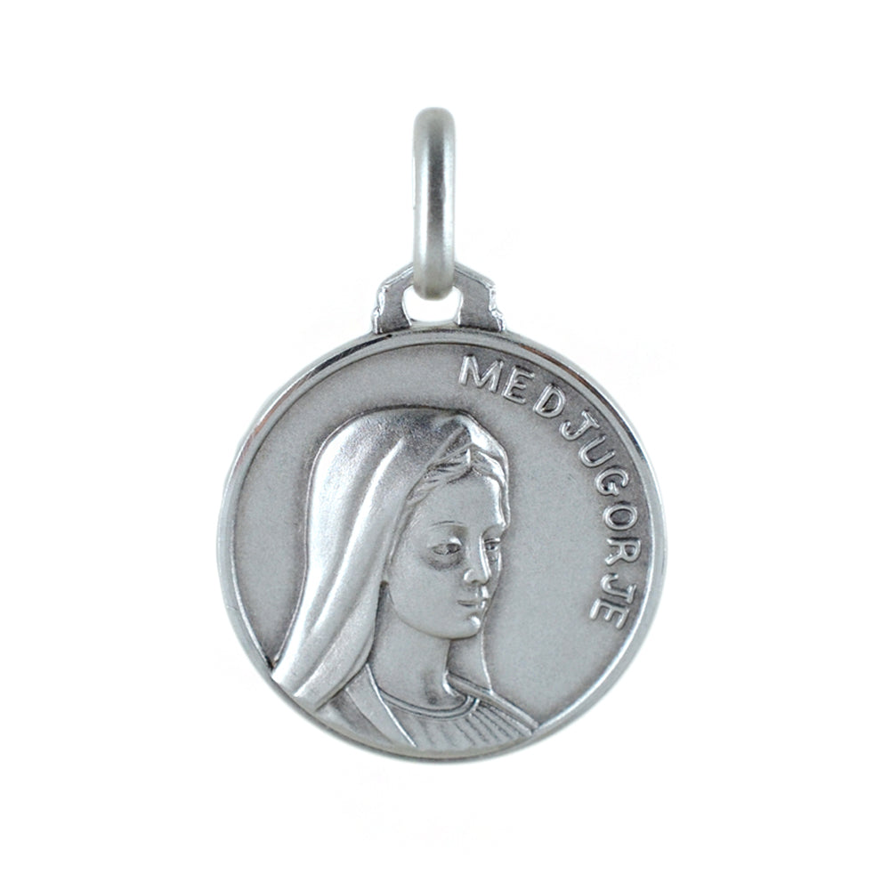 Medaglia Madonna di Medjugorje in argento