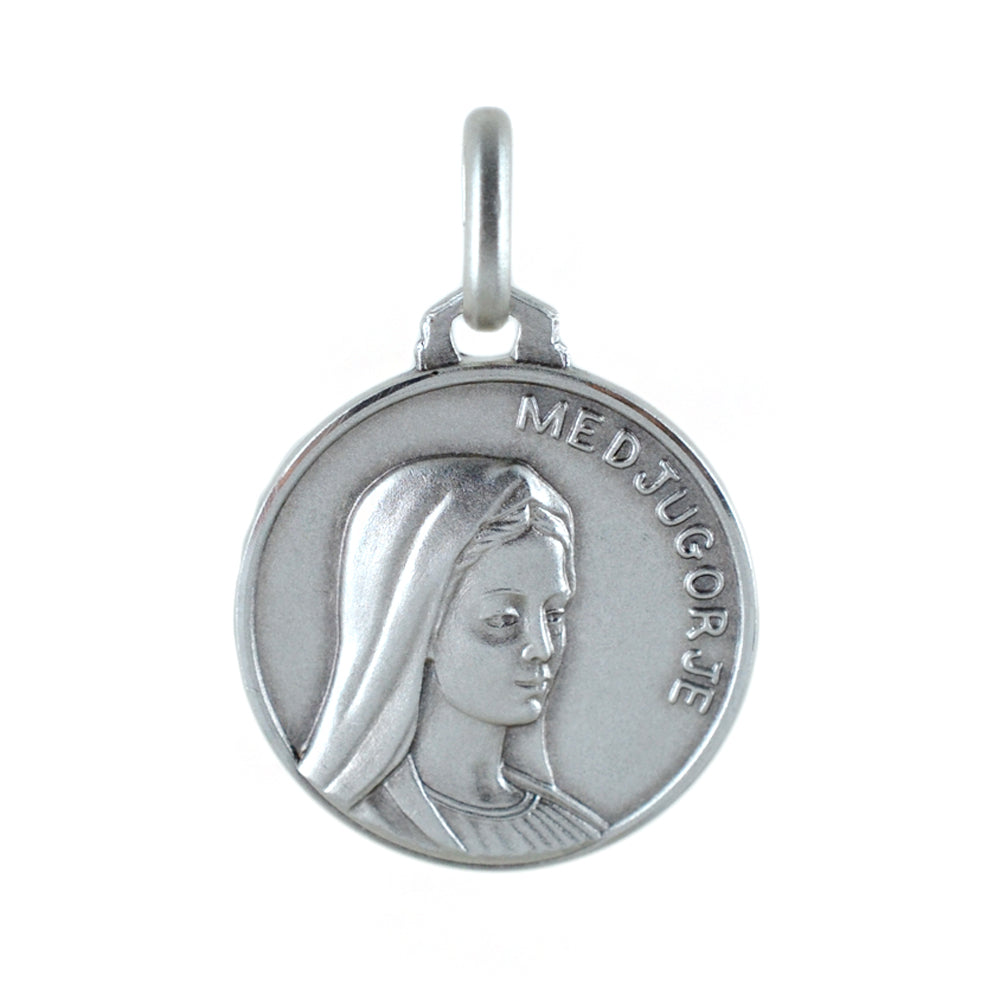 Medaglia Madonna di Medjugorje in argento