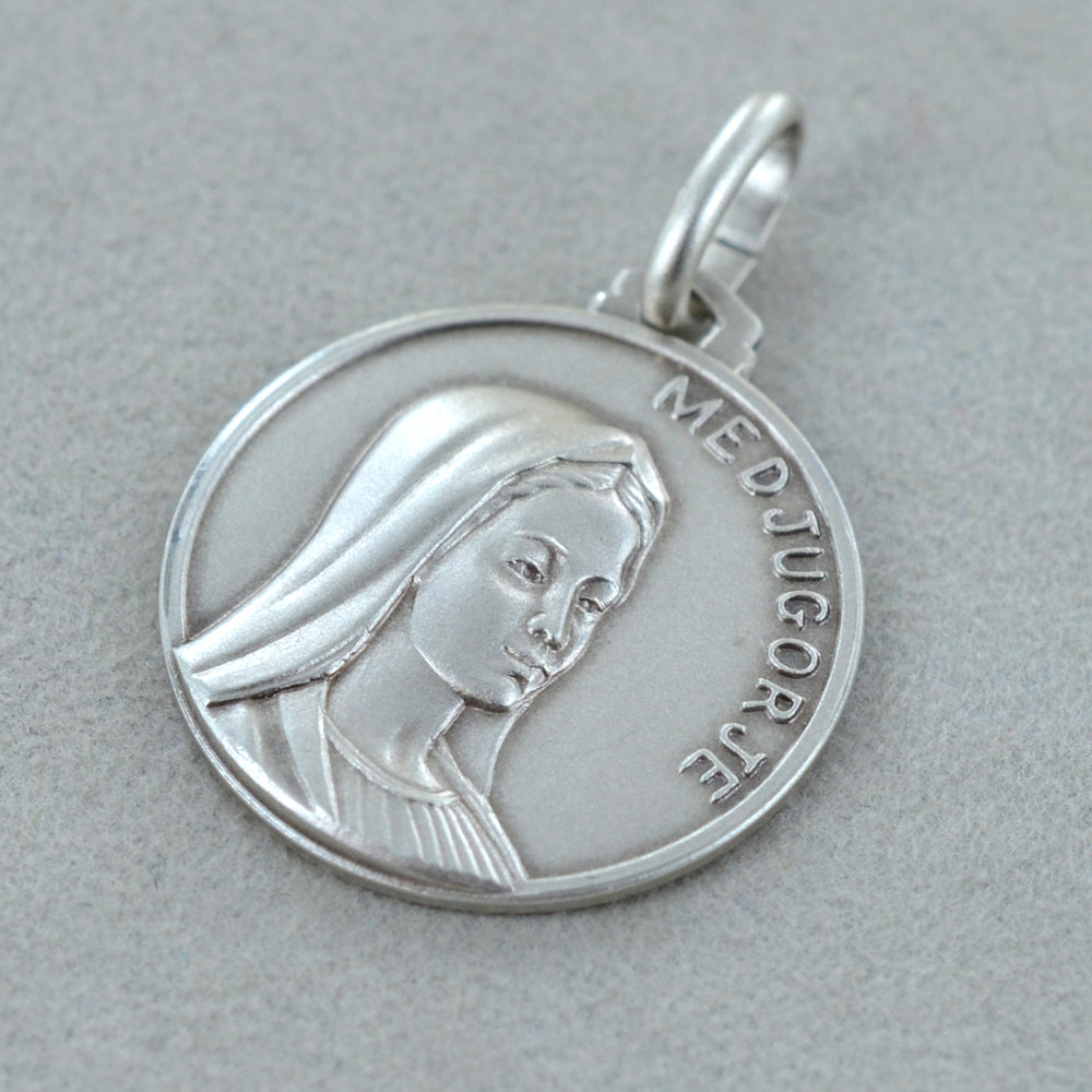 Medaglia Madonna di Medjugorje in argento