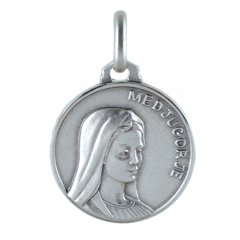 Medaglia Madonna di Medjugorje in argento