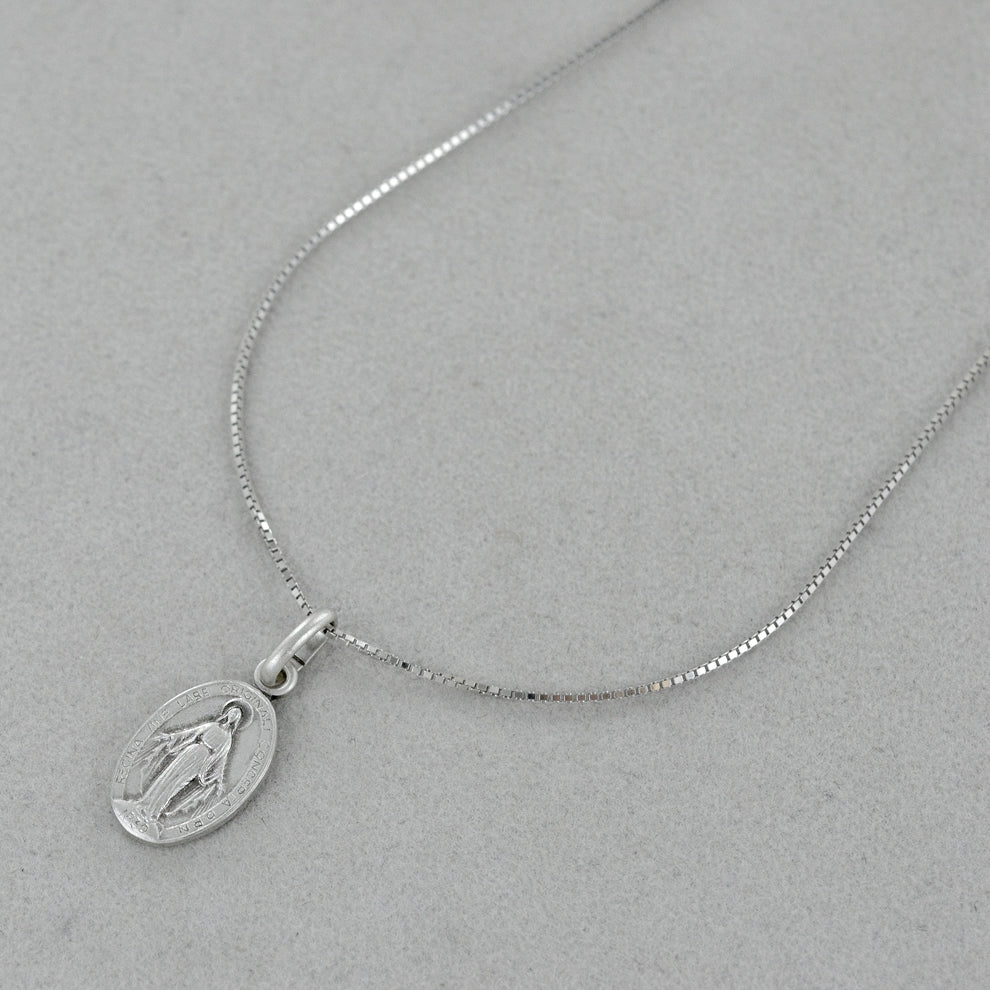 Medaglia Madonna Miracolosa in argento