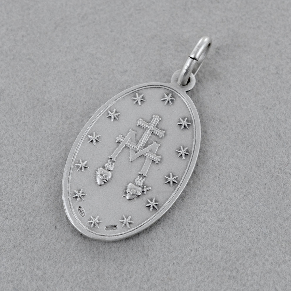 Medaglia Madonna Miracolosa in argento