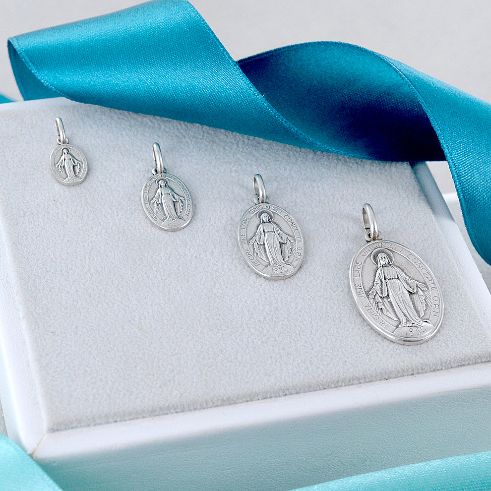 Medaglia Madonna Miracolosa in argento
