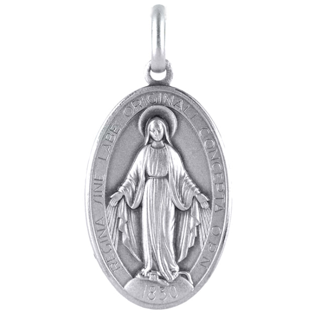 Medaglia Madonna Miracolosa in argento
