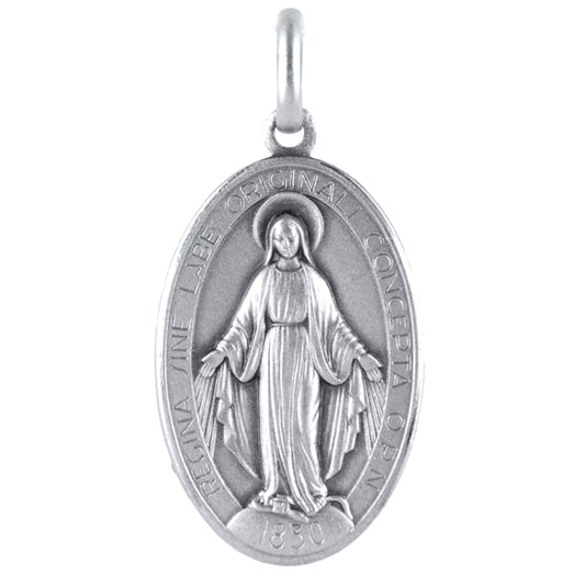 Medaglia Madonna Miracolosa in argento