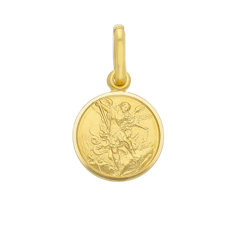 Medaglia San Michele in oro giallo