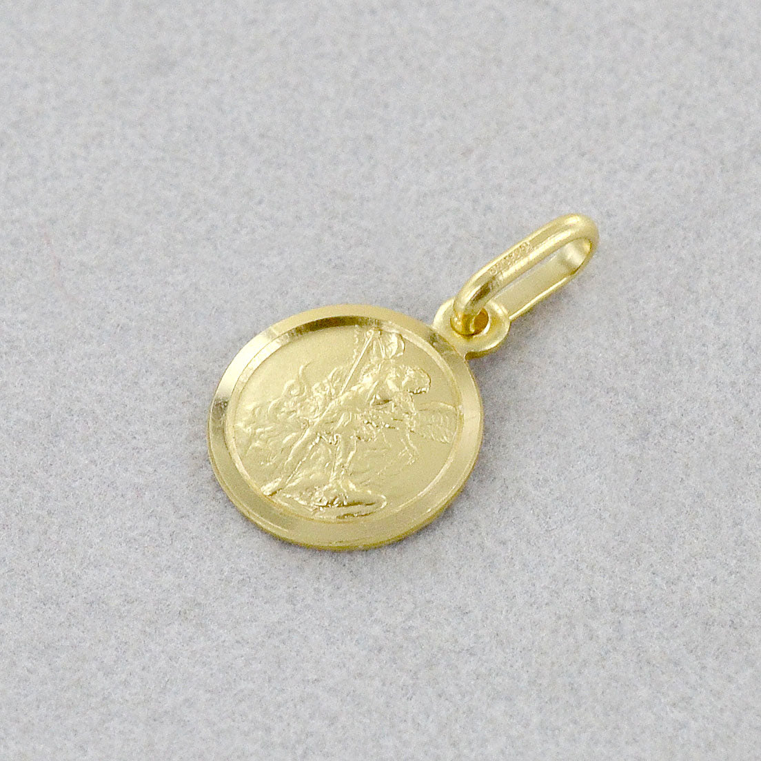 Medaglia San Michele in oro giallo