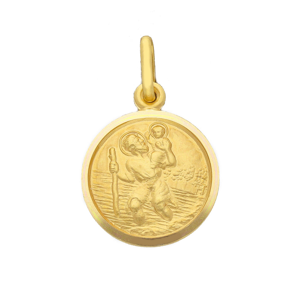 Medaglia San Cristoforo in oro giallo