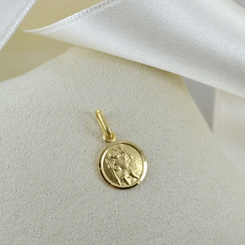 Medaglia San Cristoforo in oro giallo
