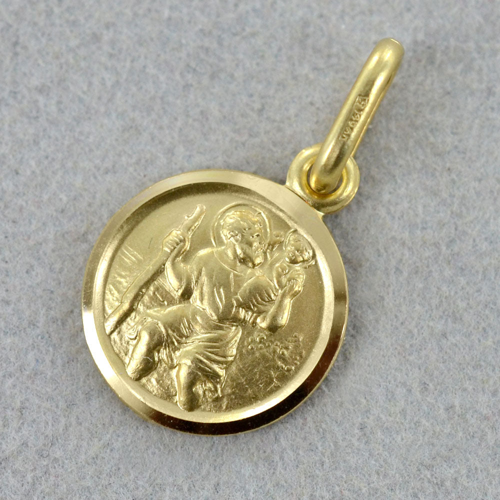 Medaglia San Cristoforo in oro giallo