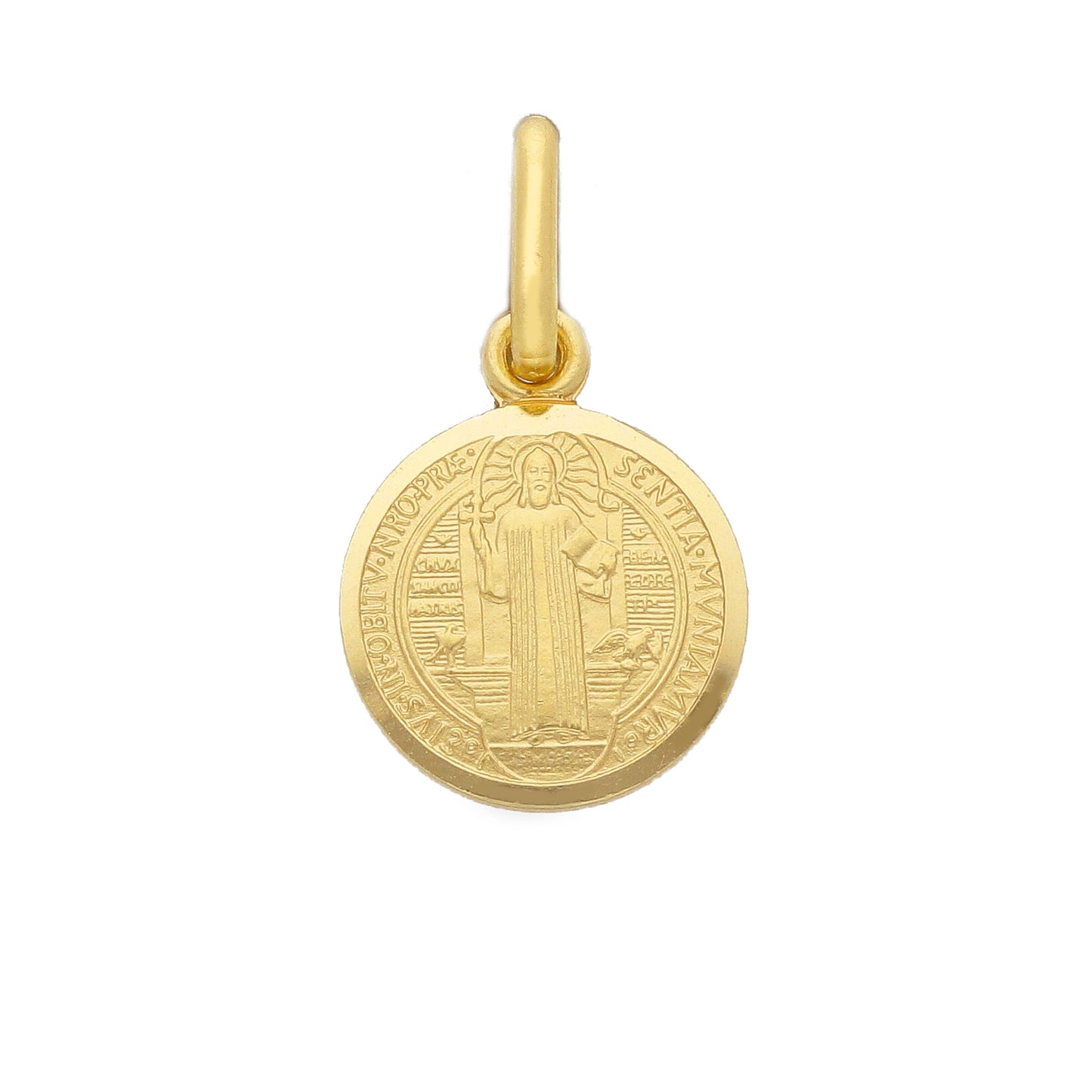 Medaglia San Benedetto in oro giallo