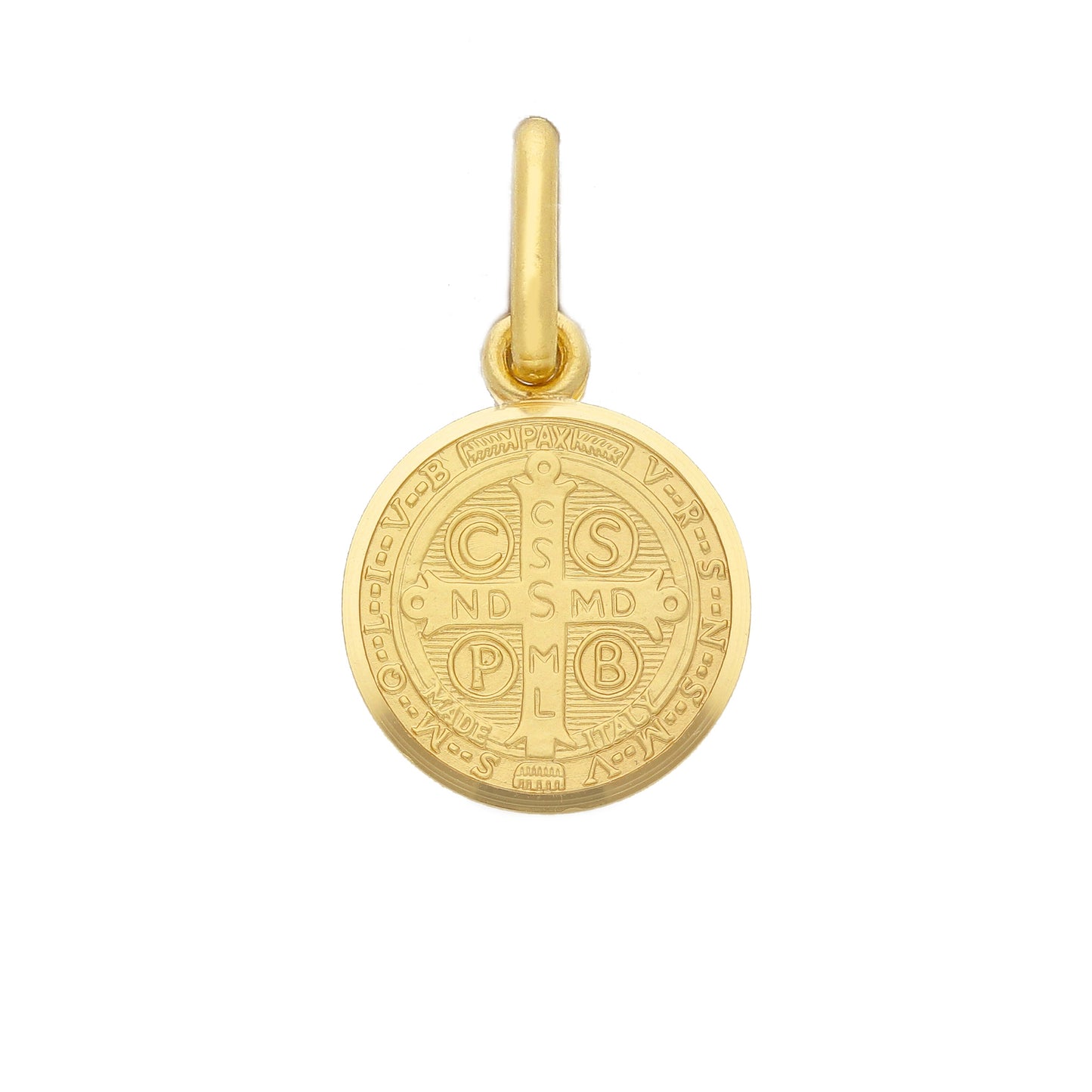 Medaglia San Benedetto in oro giallo