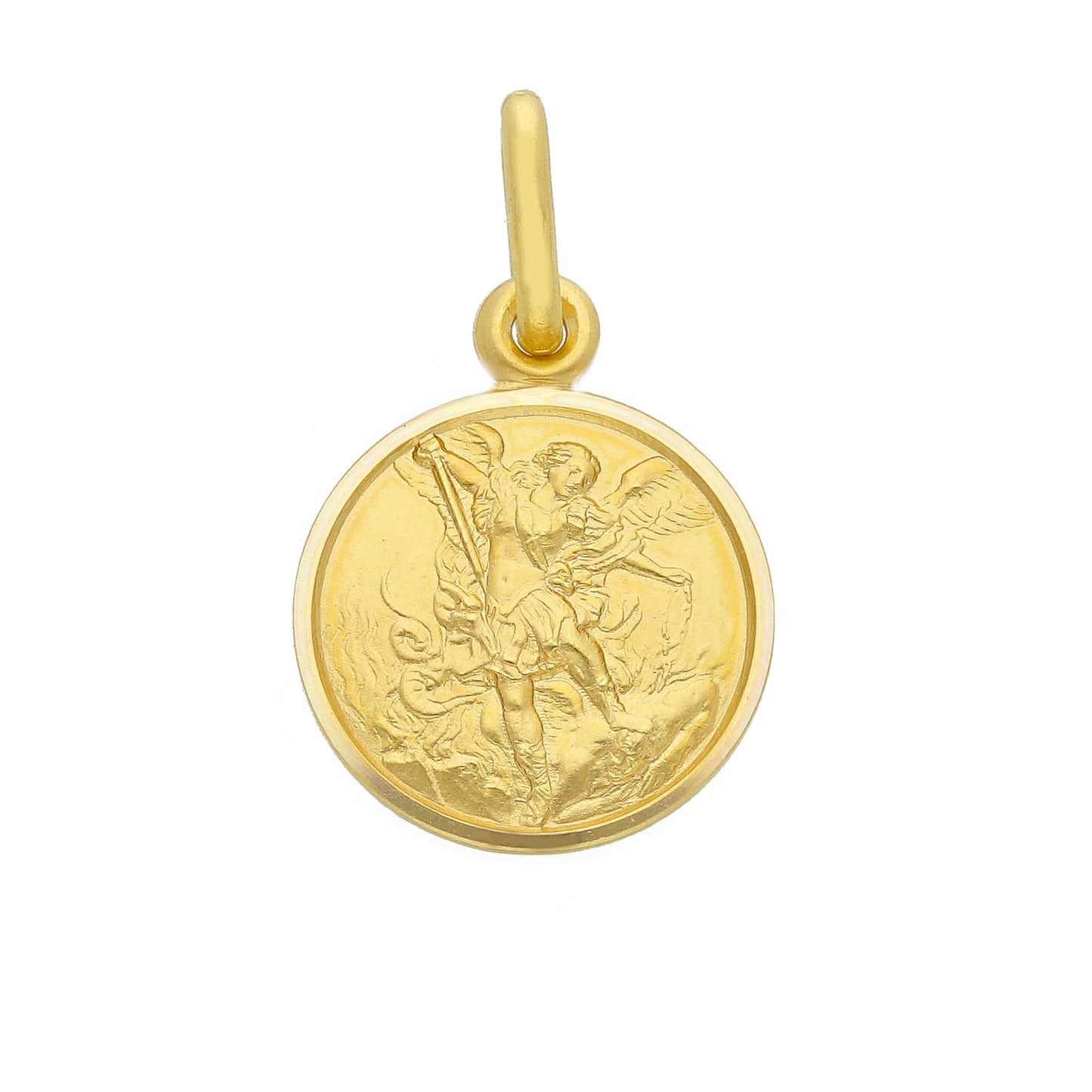 Medaglia San Michele in oro giallo