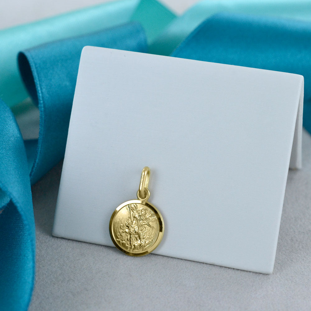 Medaglia San Michele in oro giallo