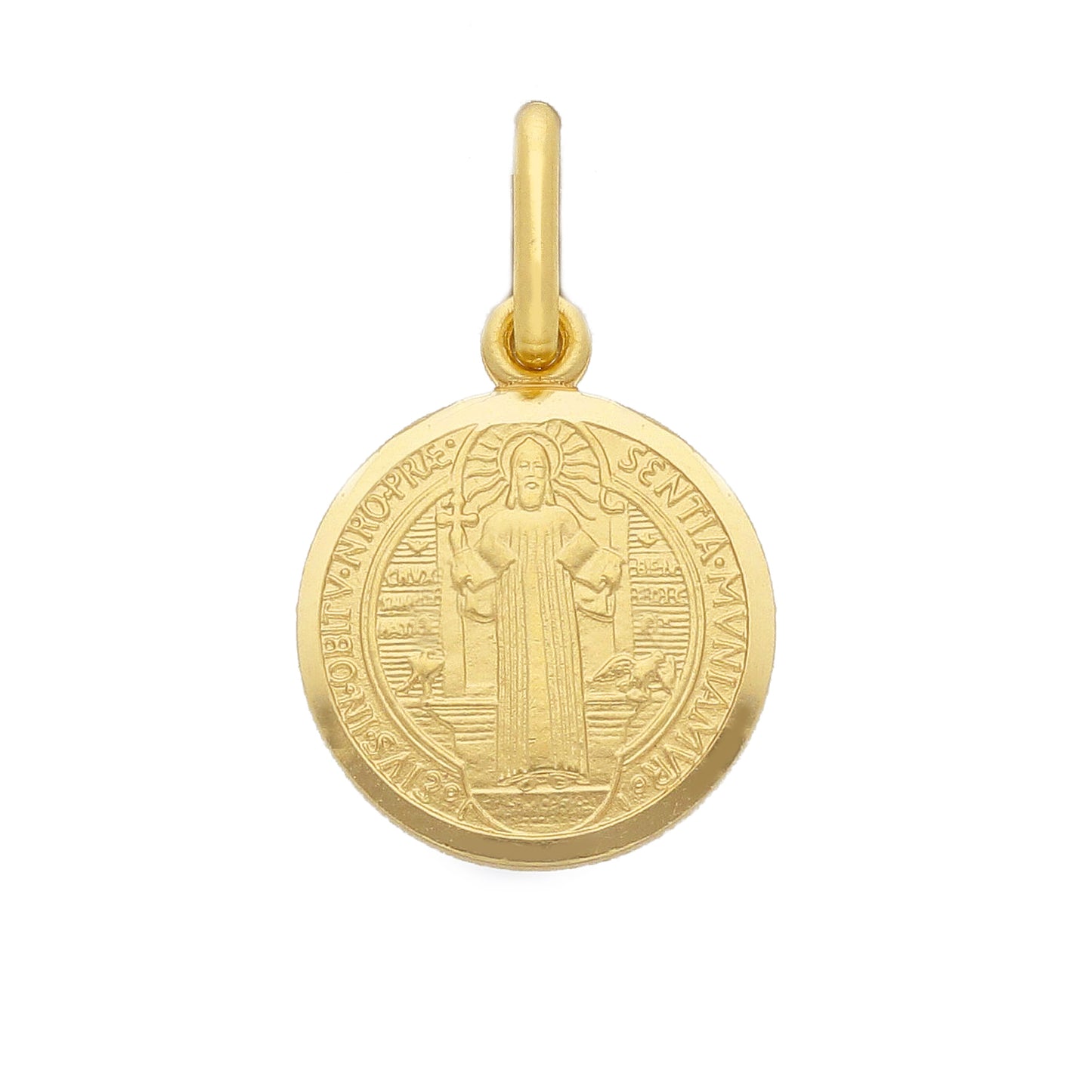 Medaglia San Benedetto in oro giallo