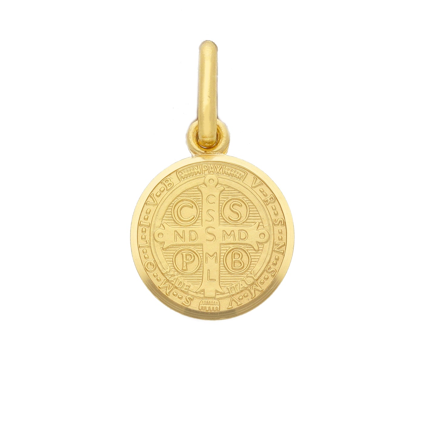 Medaglia San Benedetto in oro giallo