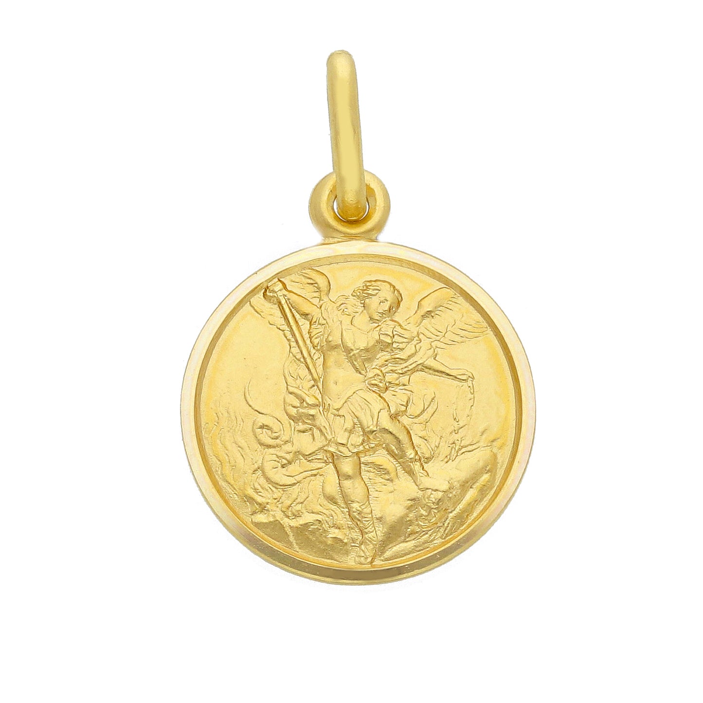 Medaglia San Michele in oro giallo