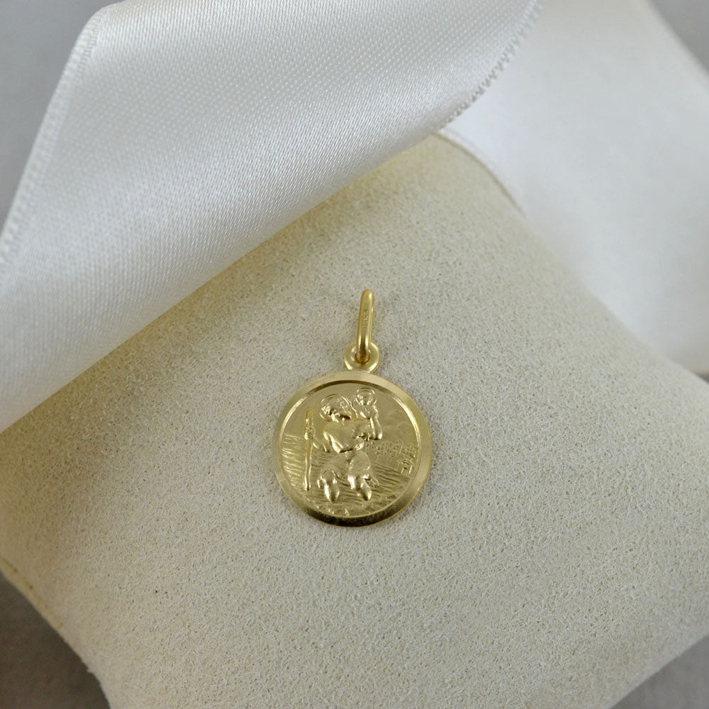Medaglia San Cristoforo in oro giallo