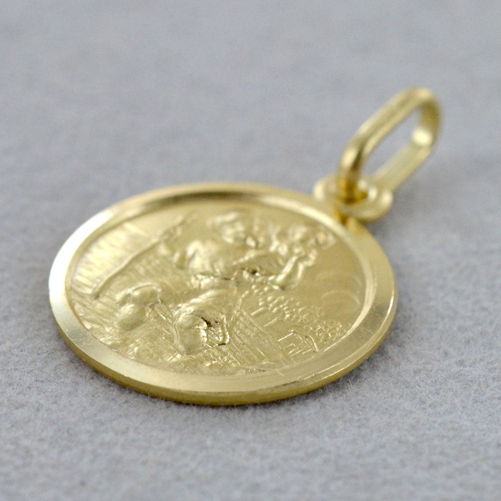 Medaglia San Cristoforo in oro giallo