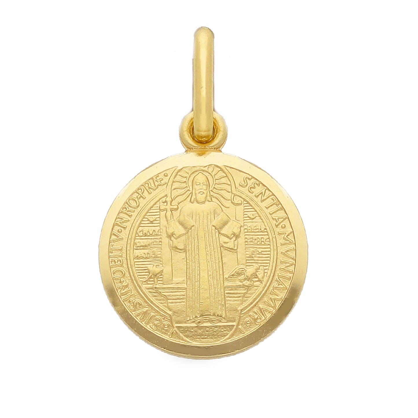 Medaglia San Benedetto in oro giallo