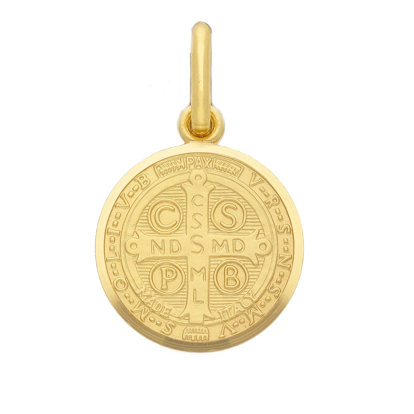 Medaglia San Benedetto in oro giallo