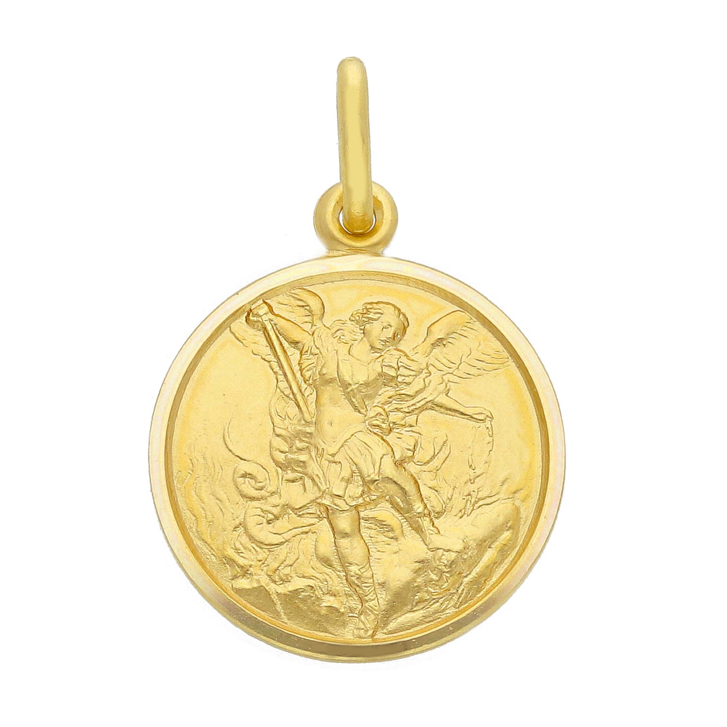 Medaglia San Michele in oro giallo