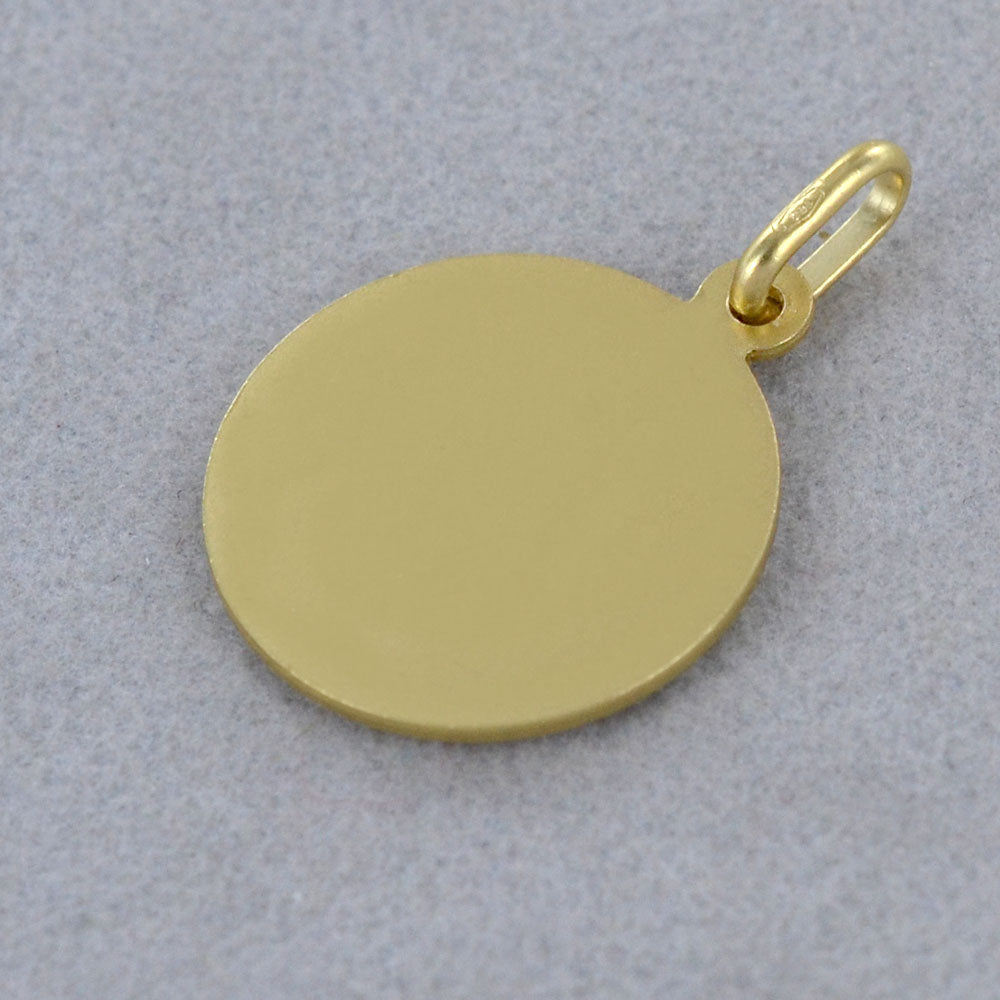 Medaglia Santa Lucia in oro giallo