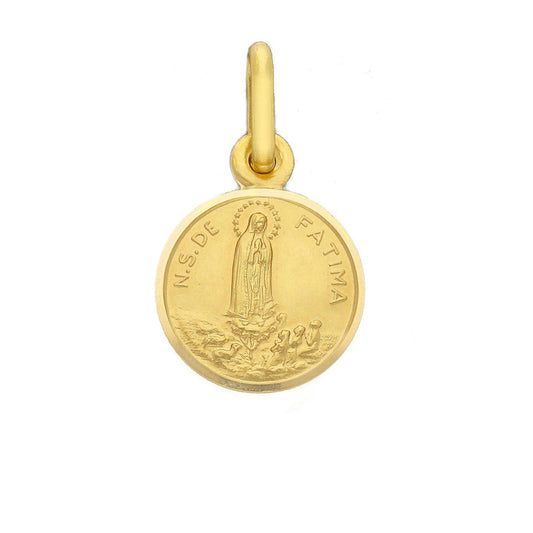 Medaglia Madonna di Fatima in oro giallo