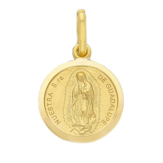 Medaglia Madonna di Guadalupe in oro giallo