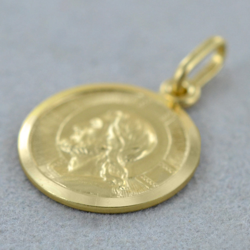 Medaglia Dio ti protegga in oro con Cristo
