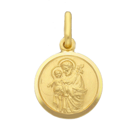 Medaglia San Giuseppe in oro giallo