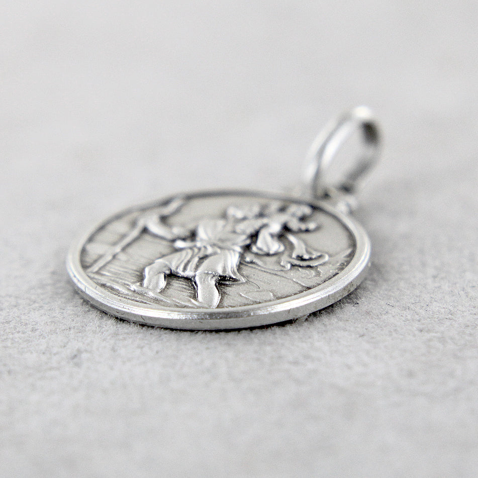 Medaglia di San Cristoforo in argento