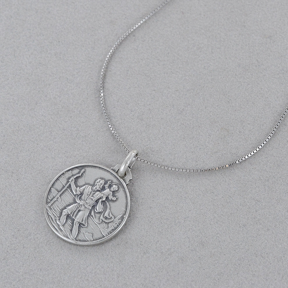 Medaglia di San Cristoforo in argento