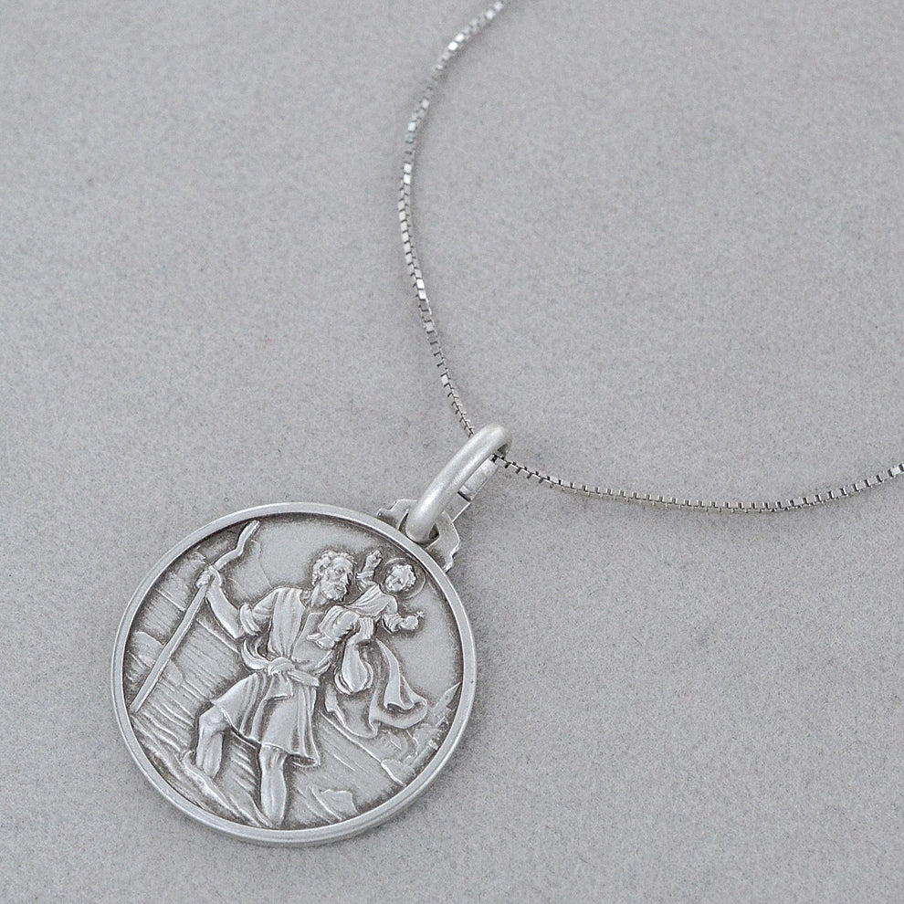 Medaglia di San Cristoforo in argento