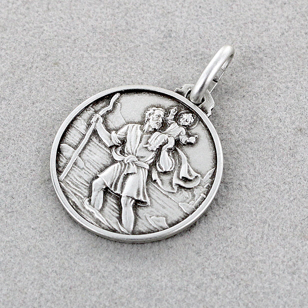 Medaglia di San Cristoforo in argento