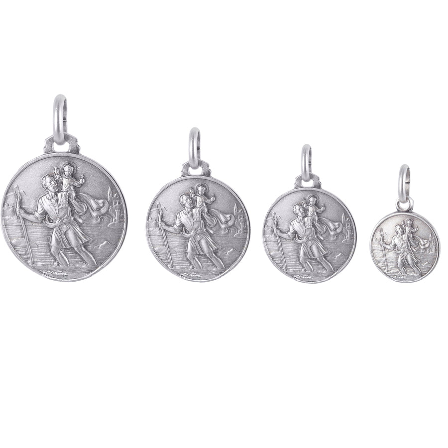 Medaglia di San Cristoforo in argento
