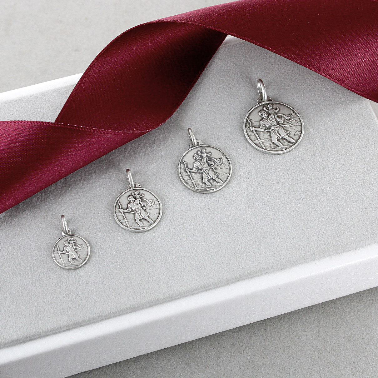 Medaglia di San Cristoforo in argento