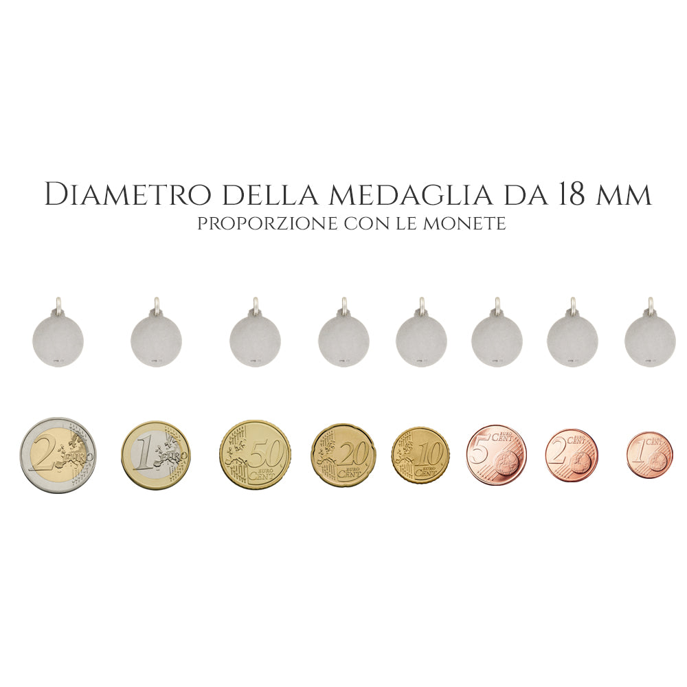 Medaglia del Sacro Cuore scapolare Madonna del Carmelo