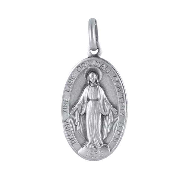 Medaglia Madonna Miracolosa in argento