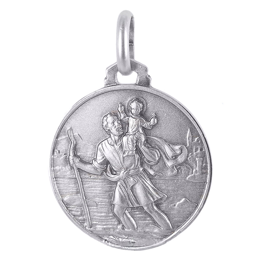 Medaglia di San Cristoforo in argento