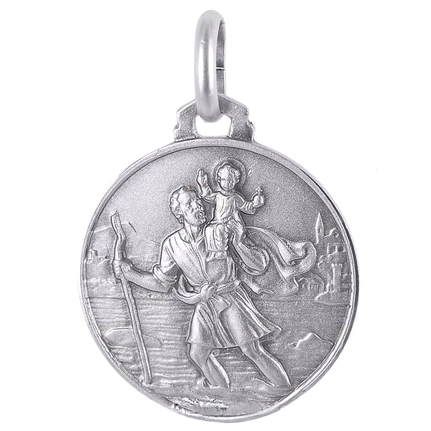 Medaglia di San Cristoforo in argento